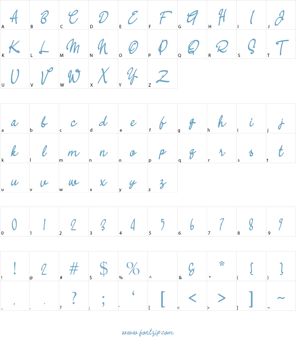 RA BALI Font Character